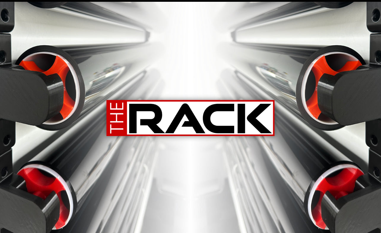 The Rack V2 – Modular Wall-Mounted Tint Rack (8-Roll Kit)