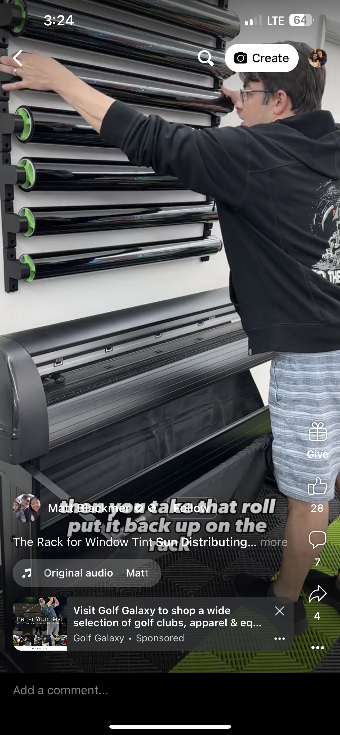 The Rack V2 – Modular Wall-Mounted Tint Rack (8-Roll Kit)