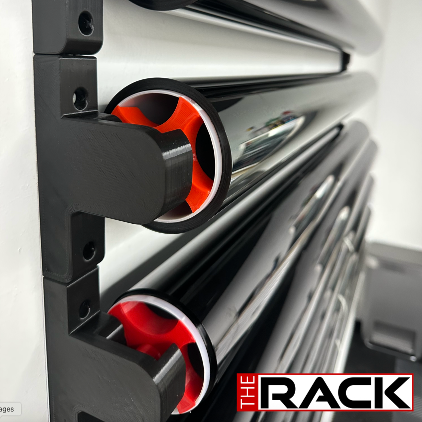 The Rack V2 – Modular Wall-Mounted Tint Rack (8-Roll Kit)